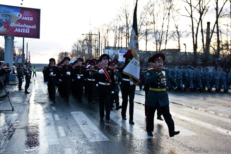 Репетиция военного парада прошла в Томске Репетиция военного парада прошла в Томске