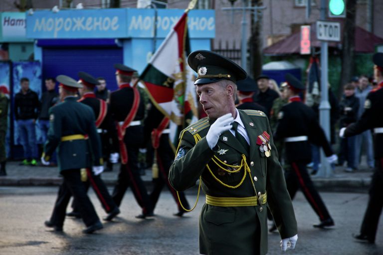 Репетиция военного парада прошла в Томске Репетиция военного парада прошла в Томске