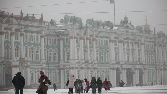 Снегопад в Петербурге Снегопад в Петербурге