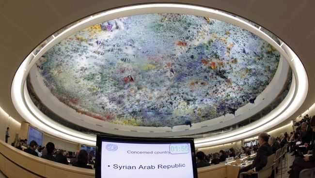Заседание Совета по правам человека ООН по ситуации в Сирии Заседание Совета по правам человека ООН по ситуации в Сирии