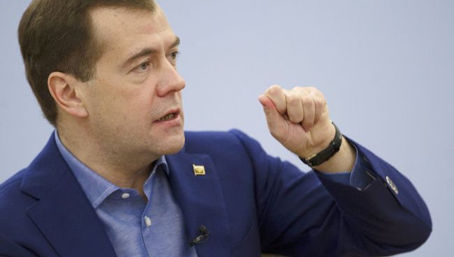 Президент РФ Дмитрий Медведев. Архив