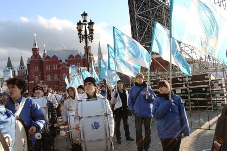 Участники движения Наши вышли на Манежную площадь. Видео очевидца Участники движения Наши вышли на Манежную площадь. Видео очевидца