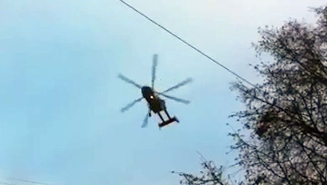 Над центром Москвы замечены военные вертолеты. Видео очевидца