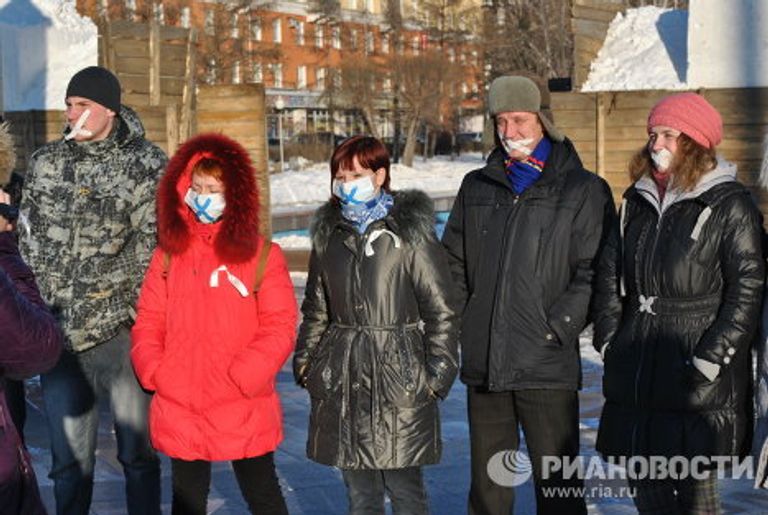 Участники акции У меня украли голос в Барнауле Участники акции У меня украли голос в Барнауле