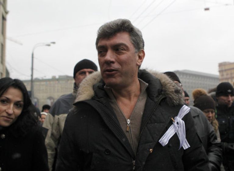 Борис Немцов на митинге За честные выборы в Москве Борис Немцов на митинге За честные выборы в Москве