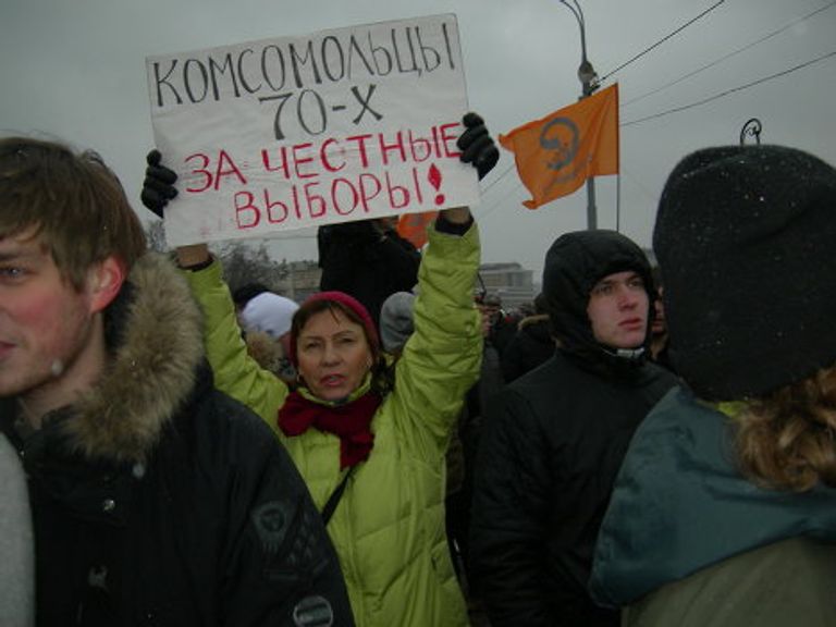 Я - Божена и другие необычные плакаты на акциях 10 декабря Я - Божена и другие необычные плакаты на акциях 10 декабря