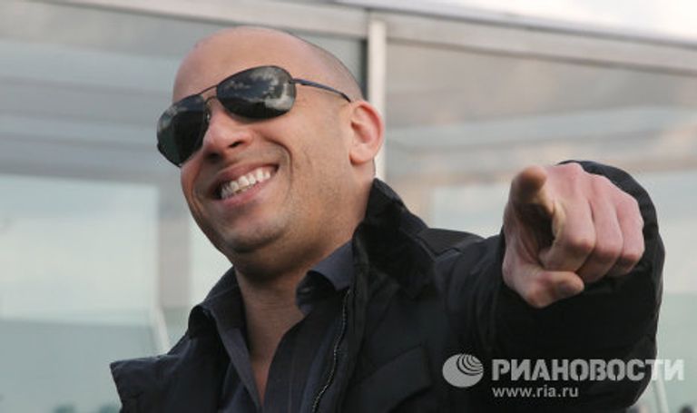 Голливудский актер Вин Дизель в Москве Голливудский актер Вин Дизель в Москве