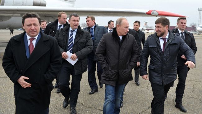 Рабочая поездка Владимира Путина в Гудермес