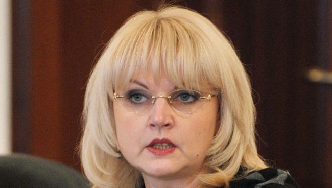 Министр здравоохранения и социального развития РФ Татьяна Голикова в зале переговоров администрации г.Гудермеса