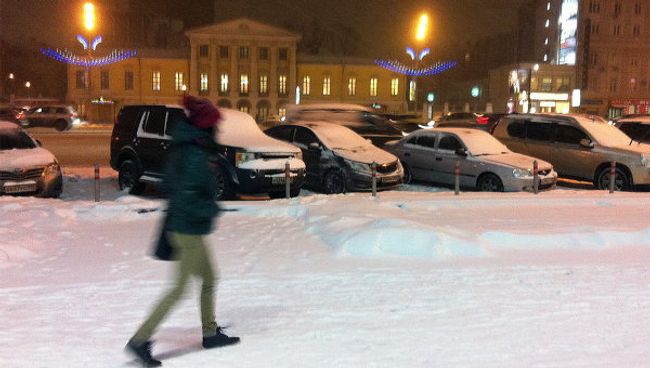 Снегопад в Москве