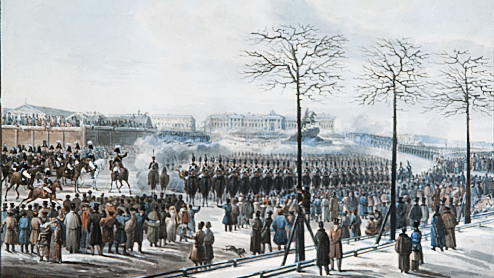 Восстание декабристов в Петербурге. Архив - РИА Новости, 1920, 23.12.2025