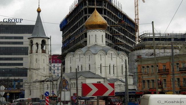 Строительство в районе Тверской заставы. Архив