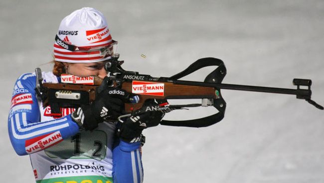 Российская биатлонистка Анна Булыгина