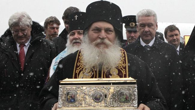 Настоятель греческого Ватопедского монастыря архимандрит Ефрем. Архив