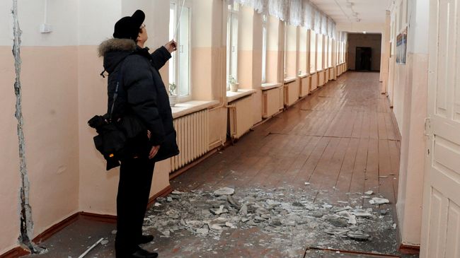 Последствия землетрясения в Туве