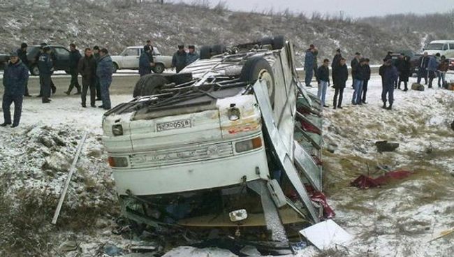 В ДТП с автобусом в Кабардино-Балкарии