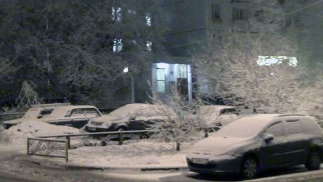 Новогодний снег в Москве