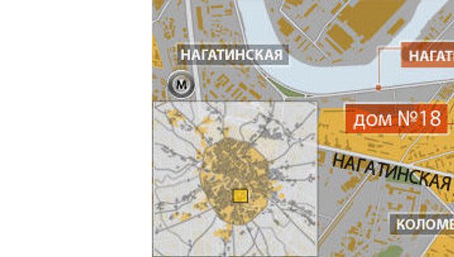 ДТП на Нагатинской набережной в Москве
