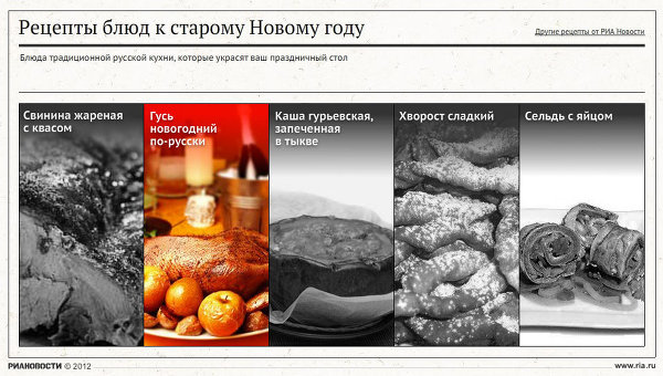 Рецепты к Старому Новому году