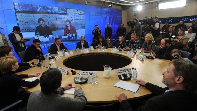 Пресс-конференция, посвященная созданию Лиги избирателей в Москве