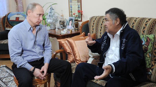 Владимир Путин и Аман Тулеев