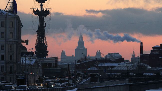 Сильные морозы в Москве Сильные морозы в Москве