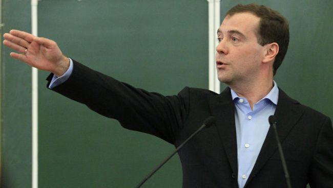 Встреча Д. Медведева со студентами журфака МГУ