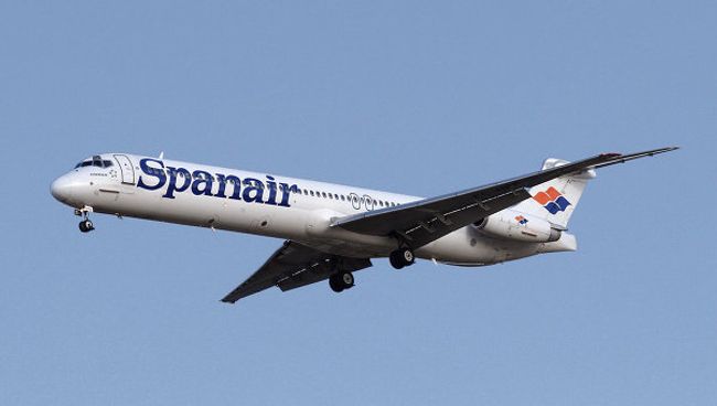 Лайнер авиакомпании Spanair. Архив Лайнер авиакомпании Spanair. Архив