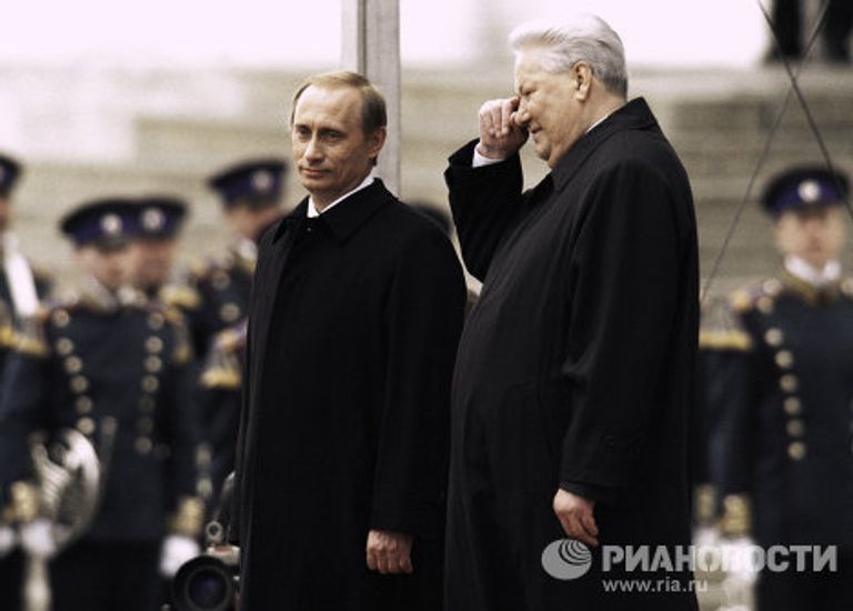 Путин и Ельцин в день инаугурации Путина Путин и Ельцин в день инаугурации Путина