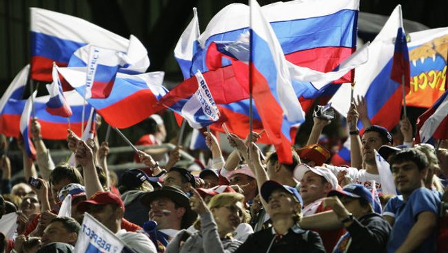 Болельщики сборной России Болельщики сборной России