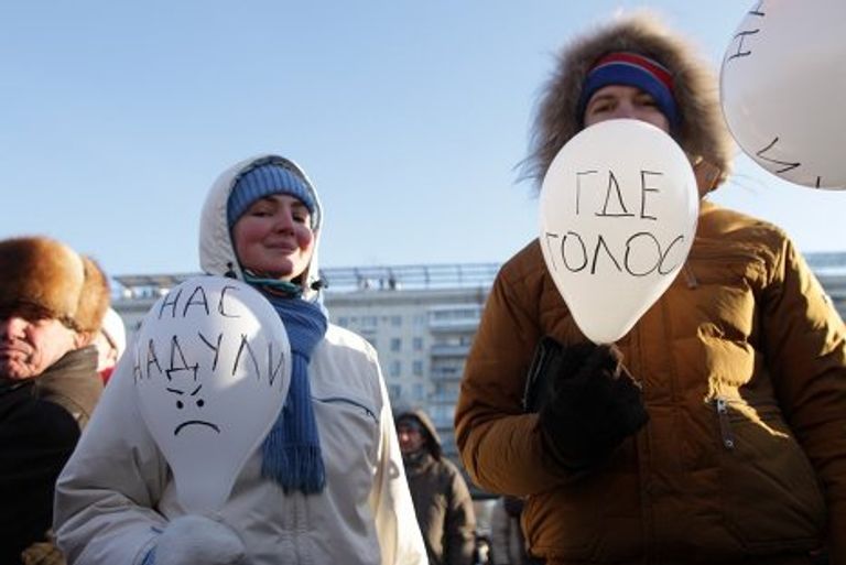 Шары на митинге в Самаре Шары на митинге в Самаре