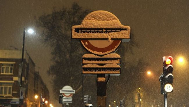 Снег в Лондоне