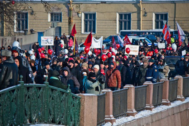 Митинг 4 февраля плакаты репортер город