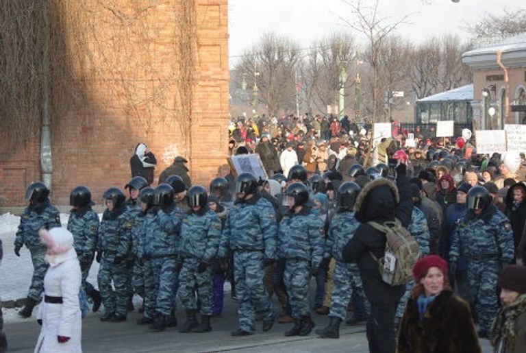 Митинг 4 февраля плакаты репортер город