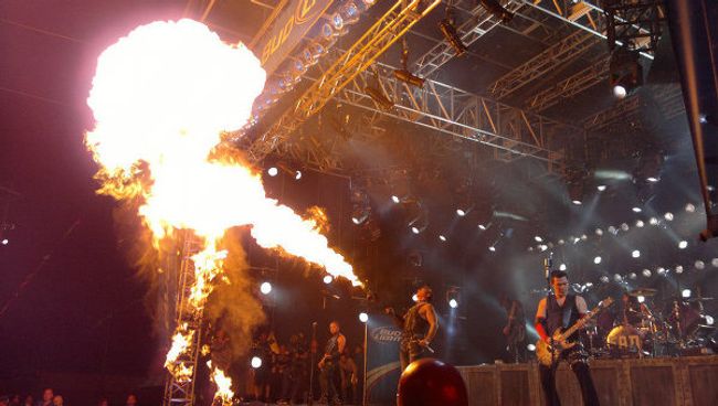 Выступление группы Rammstein
