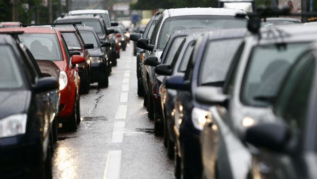 Автомобильная пробка в Москве Автомобильная пробка в Москве