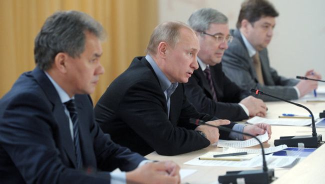 Рабочая поездка премьер-министра РФ Владимира Путина в Абакан