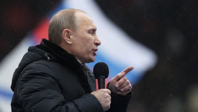 Премьер-министр РФ В.Путин принял участие в митинге своих сторонников Защитим страну! Премьер-министр РФ В.Путин принял участие в митинге своих сторонников Защитим страну!