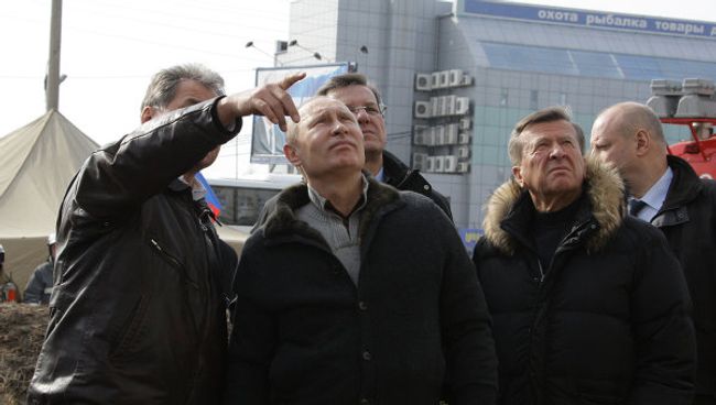 Премьер-министр РФ В.Путин в Астрахани