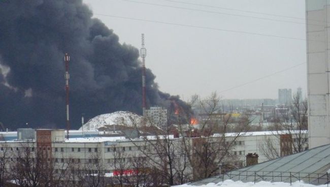 Пожар на юго-востоке Москвы Пожар на юго-востоке Москвы
