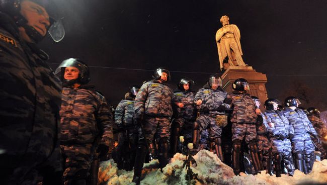 Митинг За честные выборы на Пушкинской площади в Москве