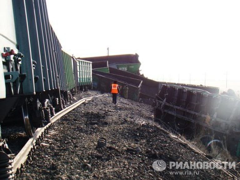 Столкновение железнодорожных составов в Еврейской АО Столкновение железнодорожных составов в Еврейской АО