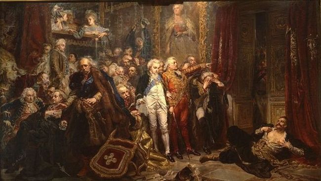Рейтан — упадок Польши, картина Яна Матейко. Холст, масло, 1866 Рейтан — упадок Польши, картина Яна Матейко. Холст, масло, 1866