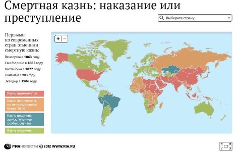 Смертная казнь в странах мира