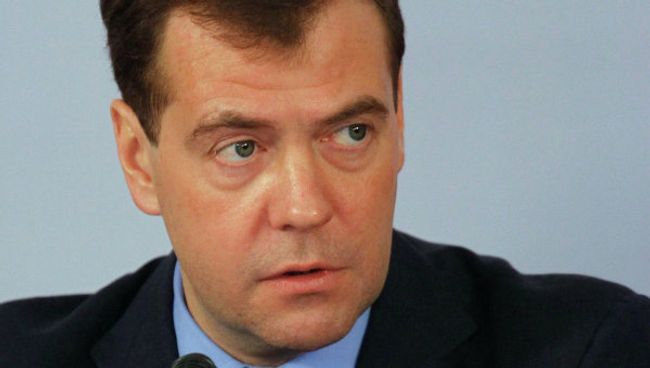 Президент России Дмитрий Медведев. Архив