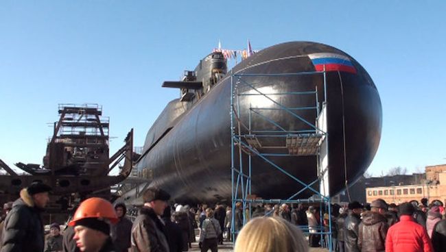 АПЛ Верхотурье покинула эллинг после ремонта под звуки оркестра АПЛ Верхотурье покинула эллинг после ремонта под звуки оркестра