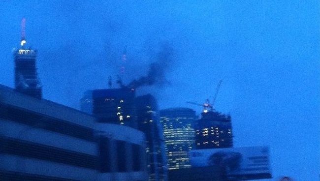 Пожар в Москва Сити Пожар в Москва Сити