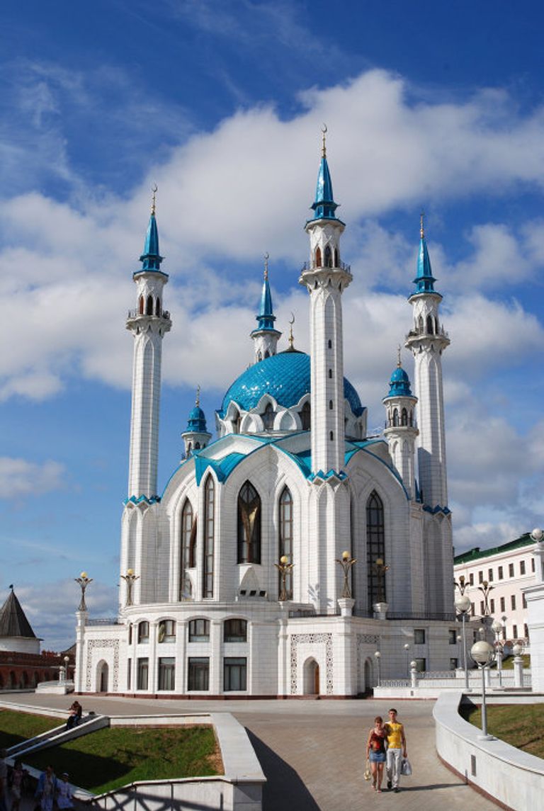 Мечеть Кул Шариф в Казанском Кремле была построена в 2005 го Мечеть Кул Шариф в Казанском Кремле была построена в 2005 го