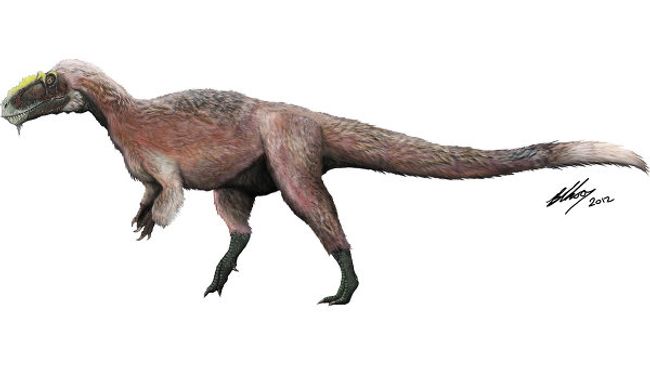 Самый прекрасный ящер Yutyrannus huali, обитавший на территории современного Китая примерно 125 миллионов лет назад