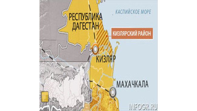 Кизляр на карте